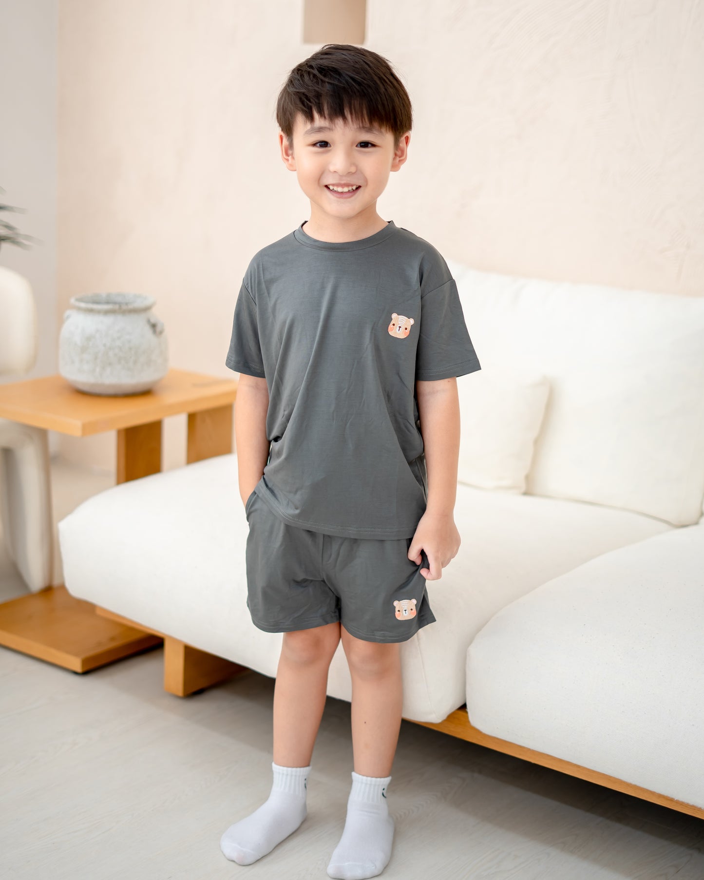 LEBEAR TENCEL™ LOUNGE SET IN GREY