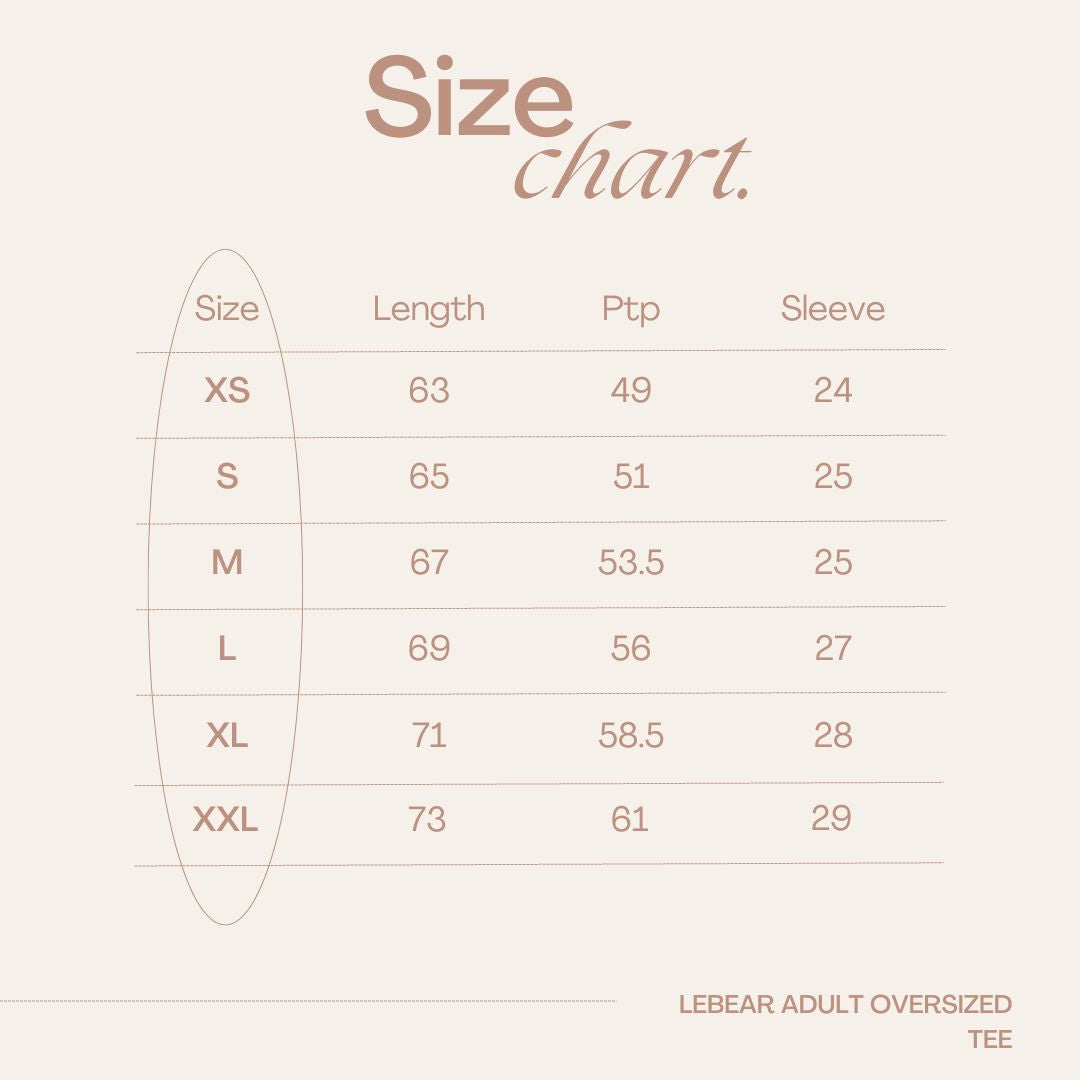 LEBEAR ADULT OVERSIZED TEE IN BLACK