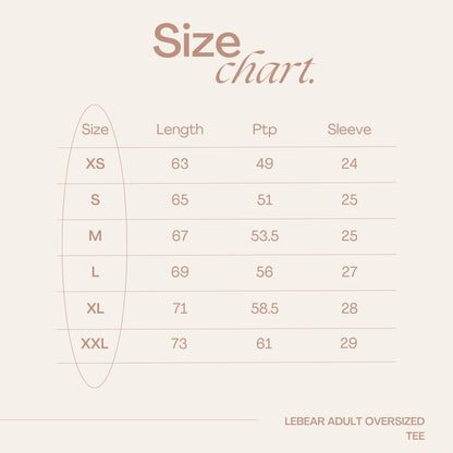 LEBEAR ADULT OVERSIZED TEE IN BLACK