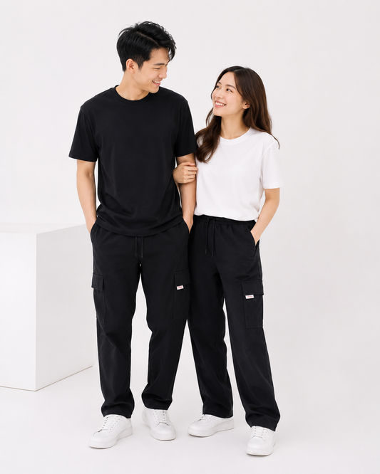 (PRE ORDER) LEBEAR ADULT UTILITY CARGO PANTS IN BLACK