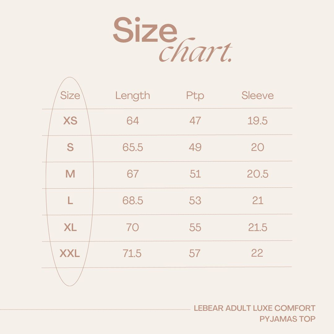 LEBEAR ADULT LUXE COMFORT PYJAMAS PANTS IN BLACK