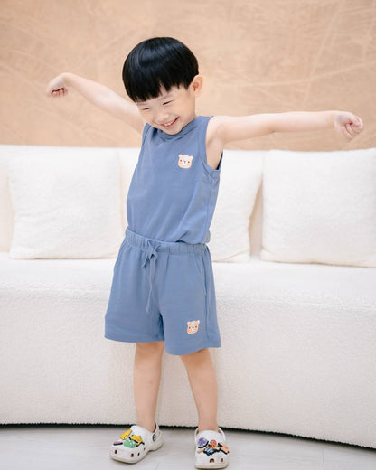 JEVON TANK TOP IN STEEL BLUE