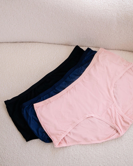 LEBEAR BAMBOO SPANDEX LADIES PANTIES (PACK OF 3)
