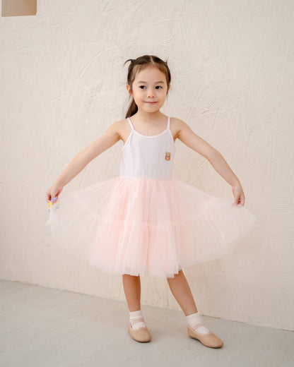 LEBEAR BALLET TULLE DRESS IN BLUSH PINK