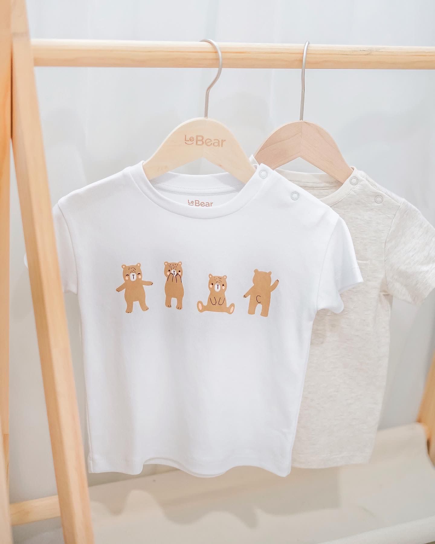 Dancing Bear Top in White