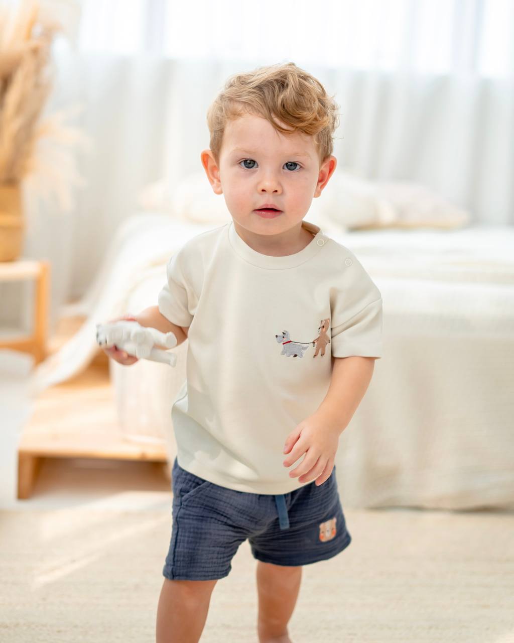BEAR & PUP EMBROIDERY TOP