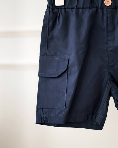 LEBEAR CARGO SHORTS IN DEEP SEA BLUE