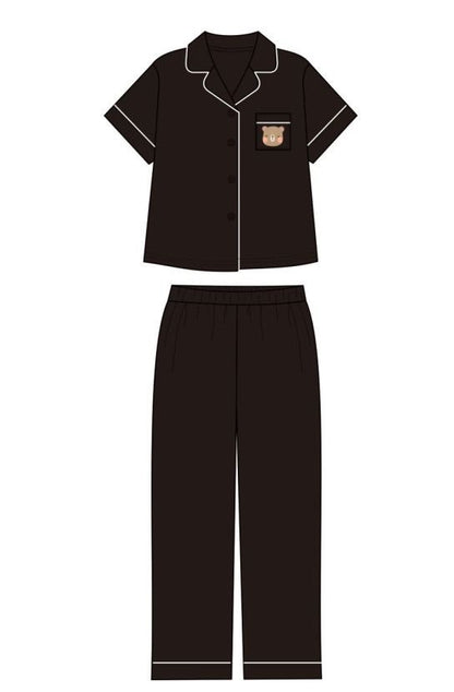 LEBEAR ADULT LUXE COMFORT PYJAMAS PANTS IN BLACK