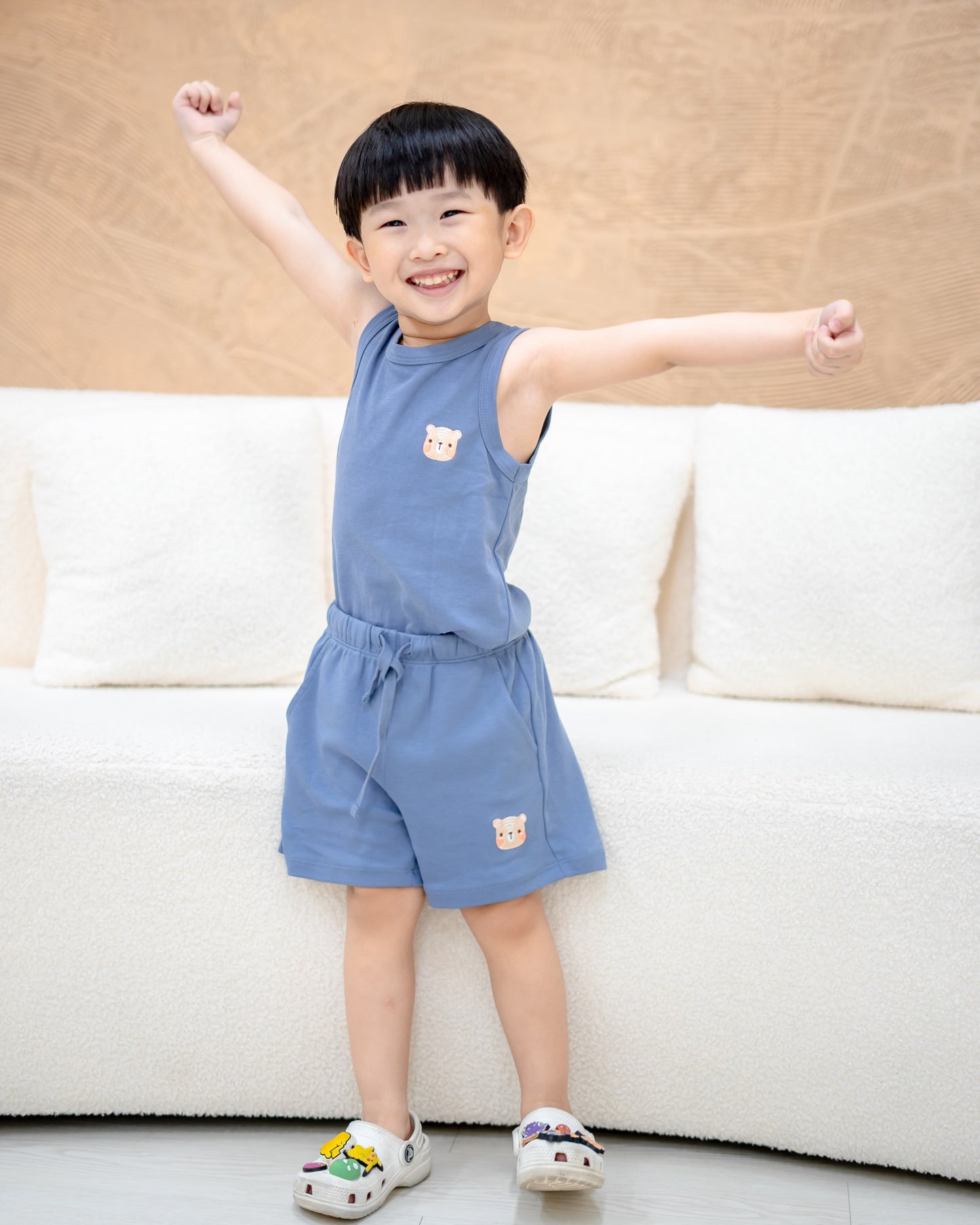 JEVON TANK TOP IN STEEL BLUE