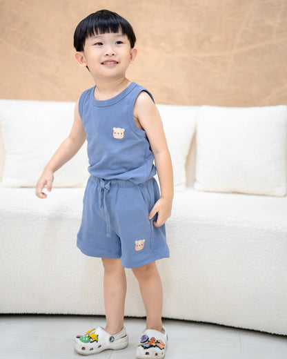 JEVON TANK TOP IN STEEL BLUE