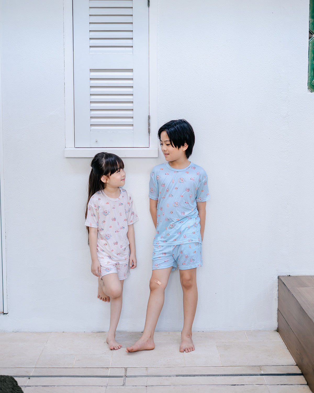 Comfortable and breathable kids lounge wear made from Lenzing TENCEL fabric.