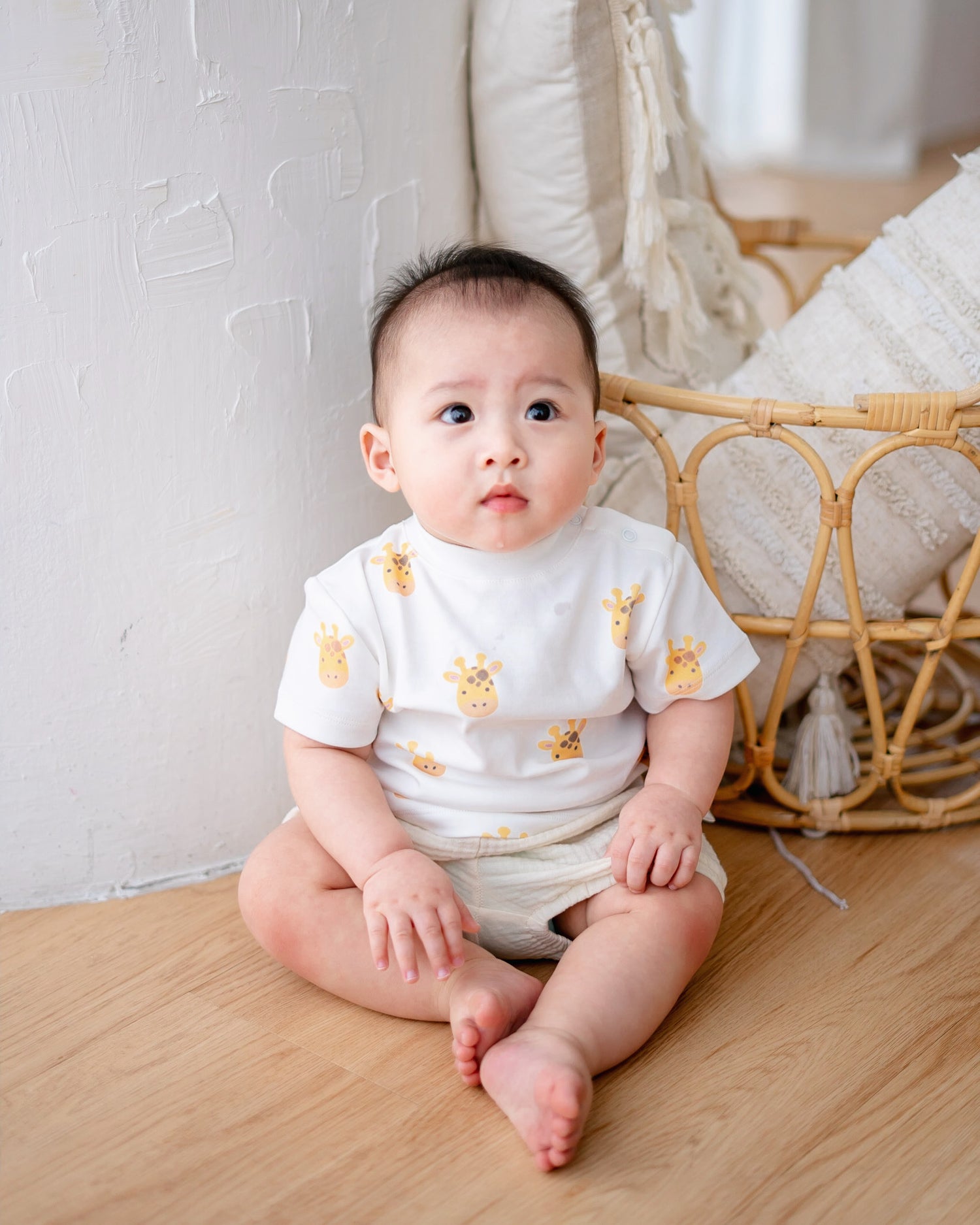 Oversize Giraffe Top in White