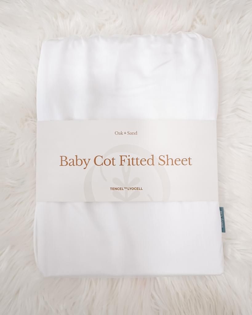 Bundle of 2 Oak and Sand Baby Cot Sheet