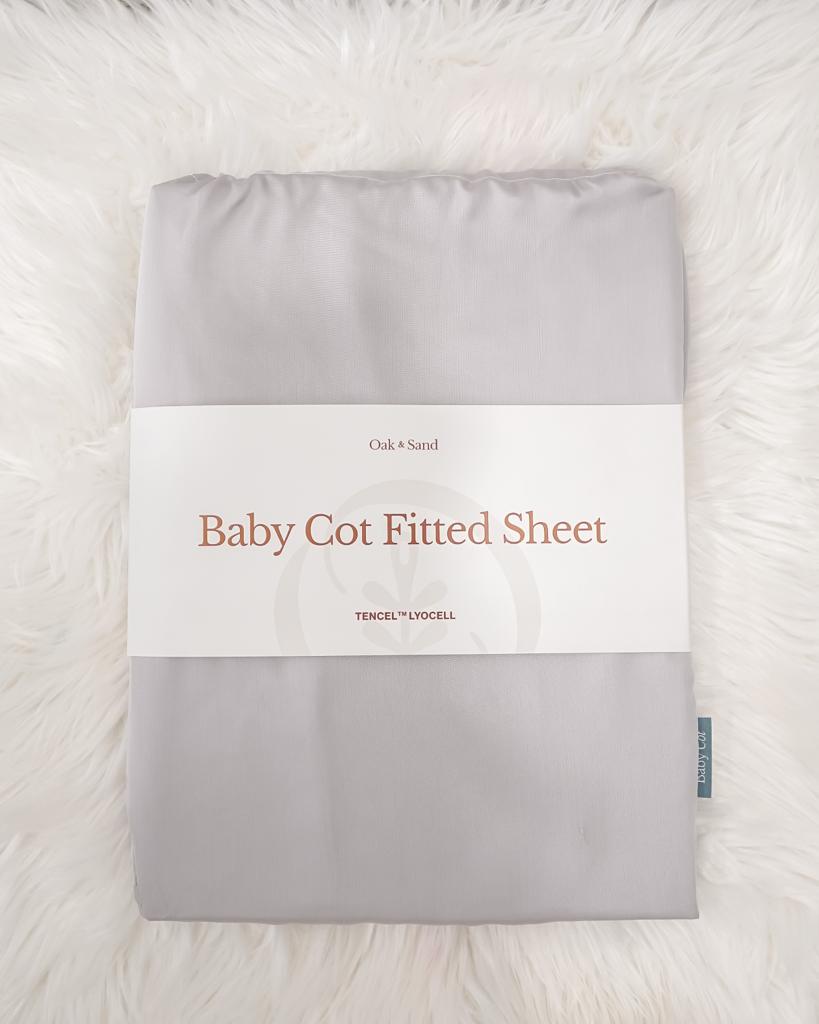 Bundle of 2 Oak and Sand Baby Cot Sheet