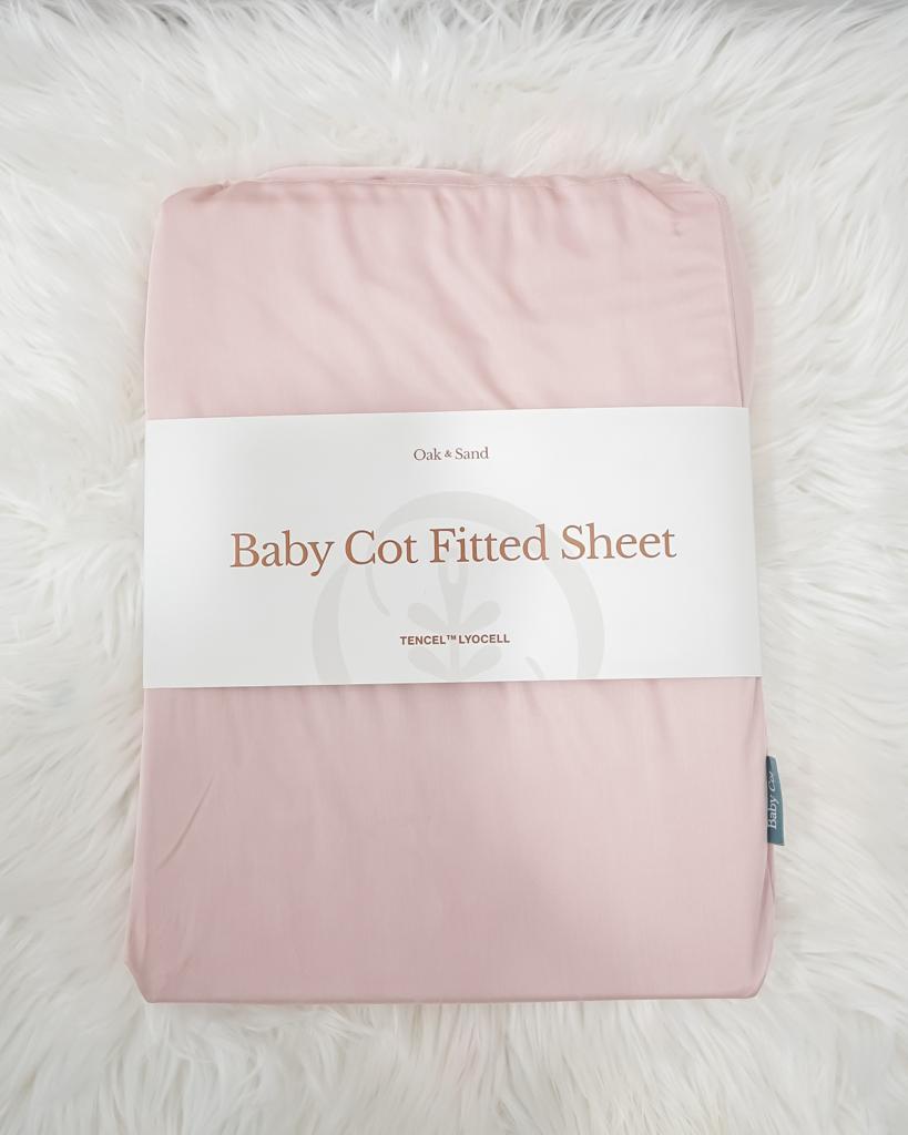 Bundle of 2 Oak and Sand Baby Cot Sheet