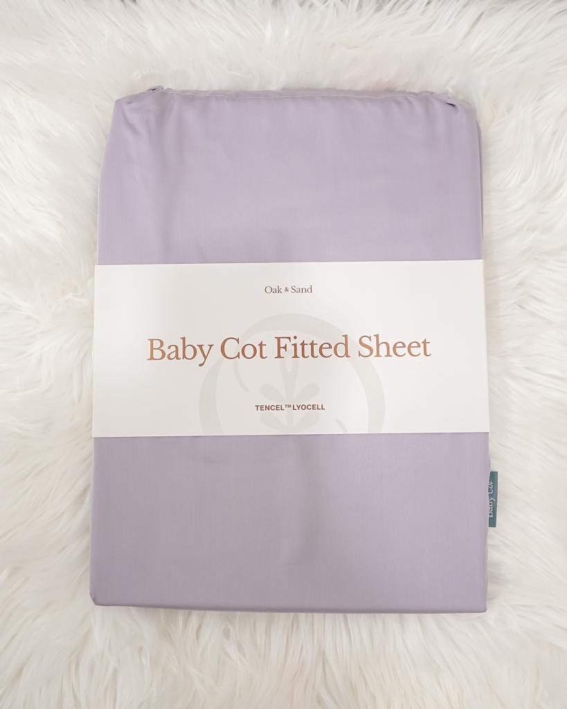 Bundle of 2 Oak and Sand Baby Cot Sheet